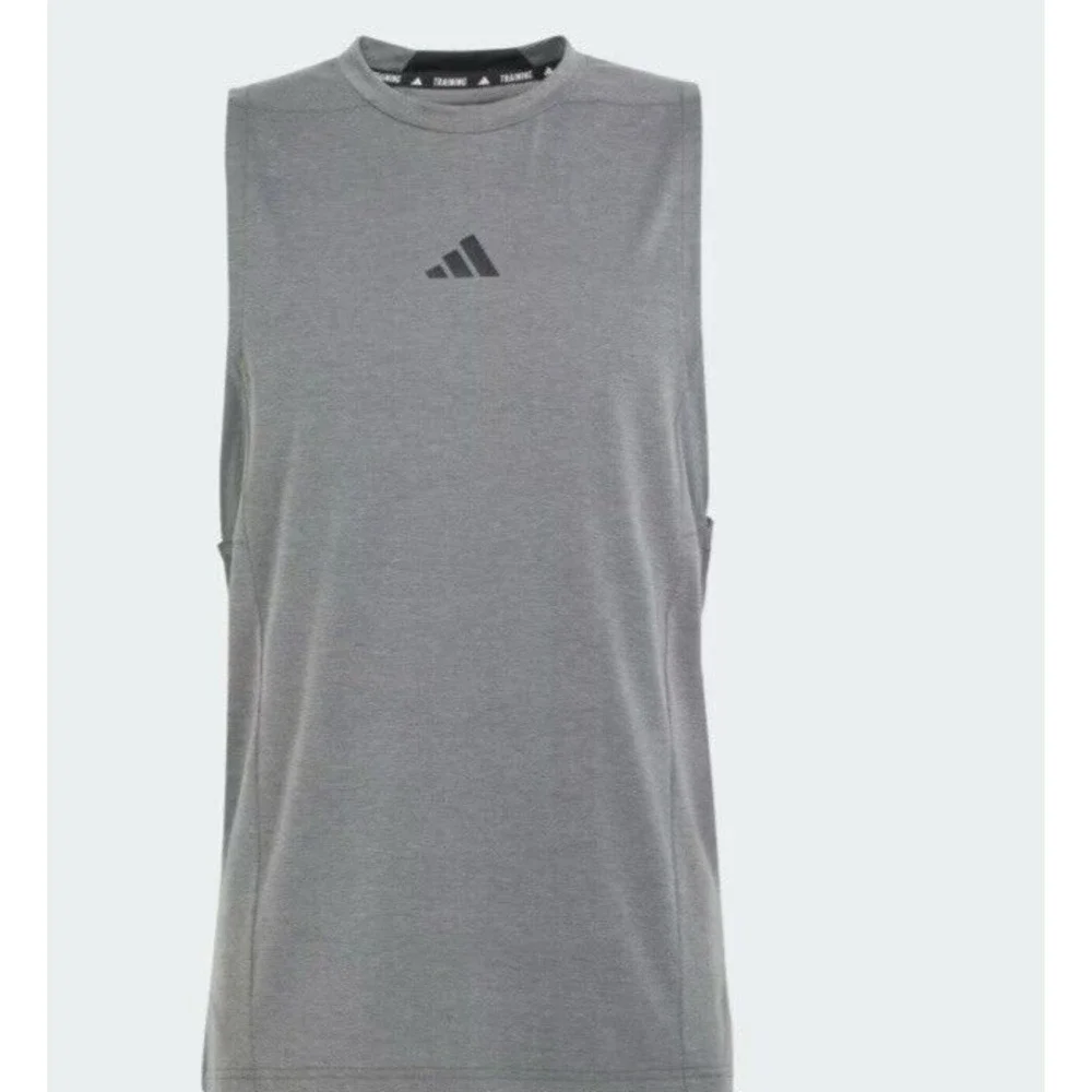 Adidas Mens Training Tank Top Gray IS3819 Sz 2XL NEW